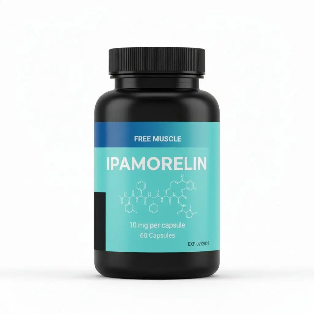 Free Muscle Ipamorelin bottle, 60 capsules