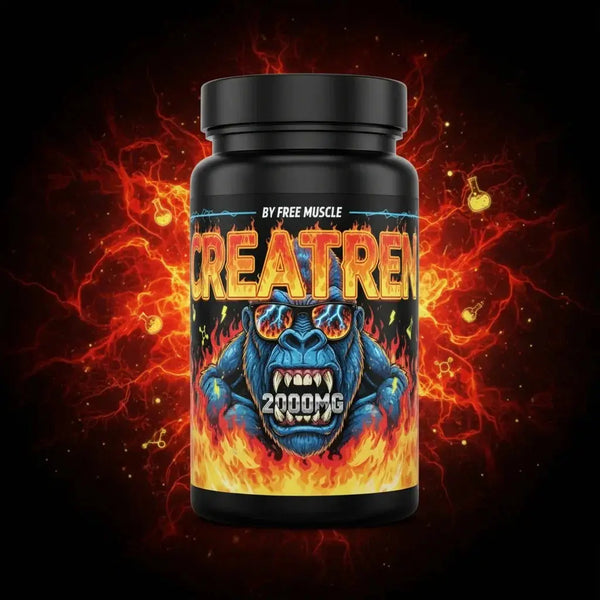 Free Muscle CREATREN capsule pot, creatine monohydrate and taurine