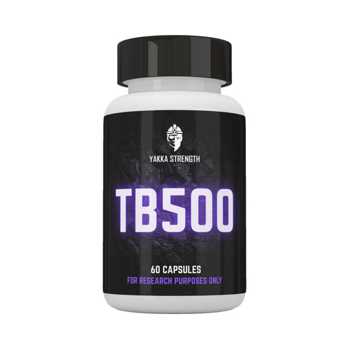 Yakka Strength TB-500 Peptide Capsules, pack shot on white